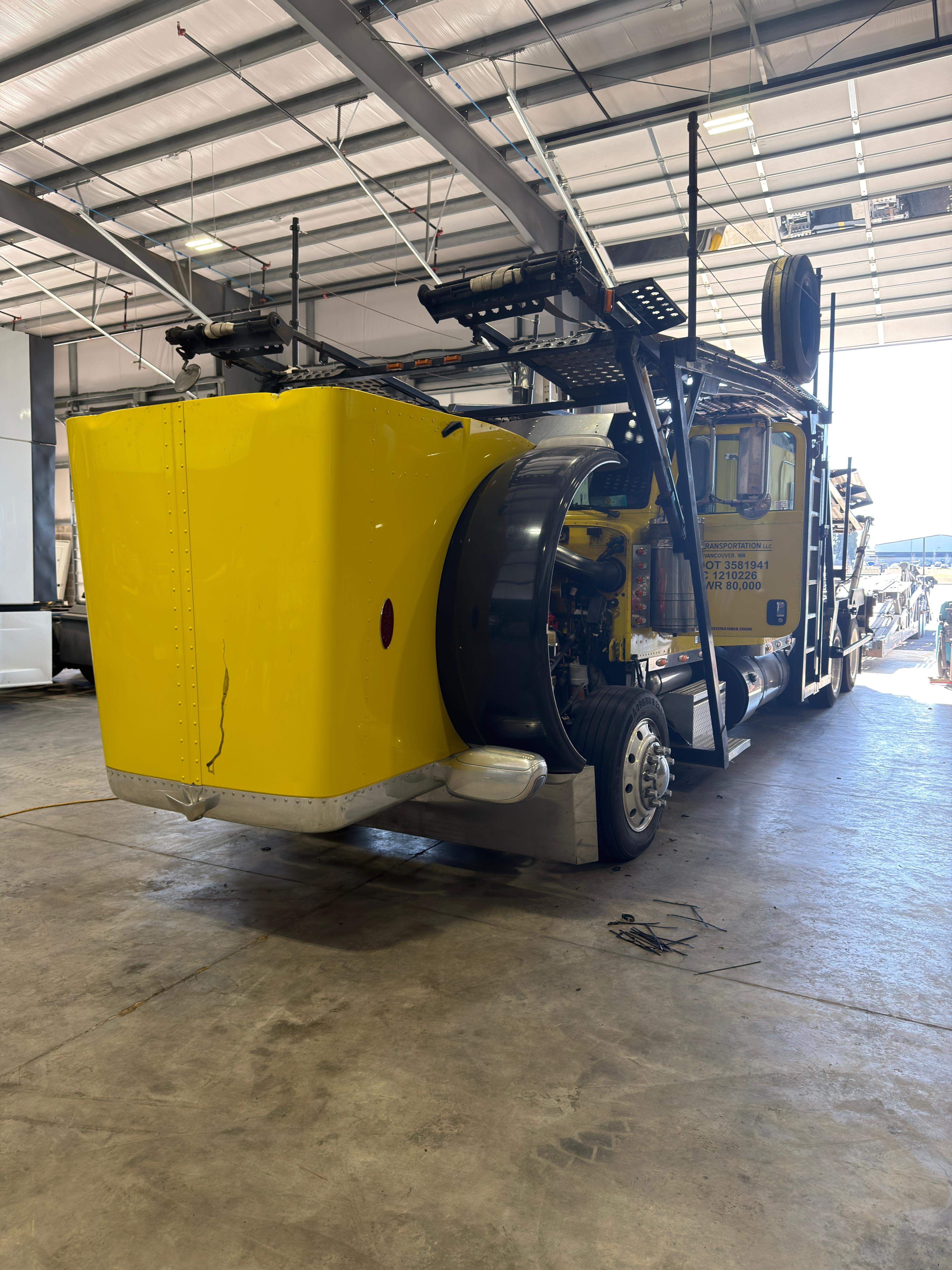 Rear truck inspection